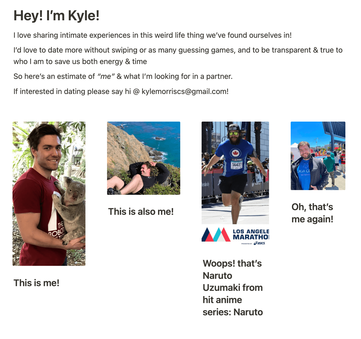 Kyle's date-me doc