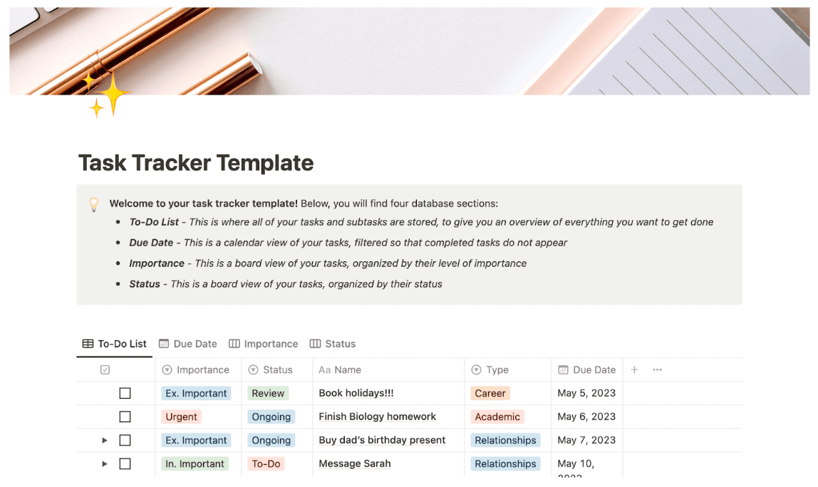 Task tracker