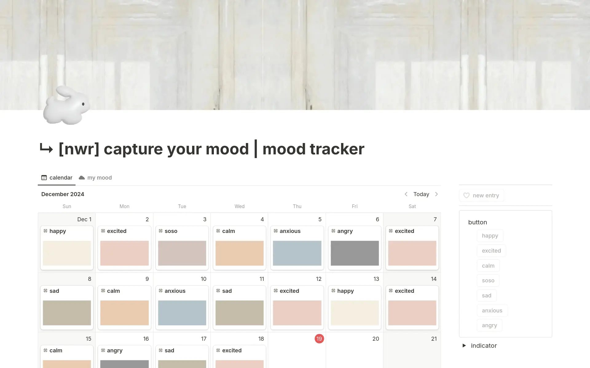 Screenshot of Some beloved aesthetic templates collection by Notion
